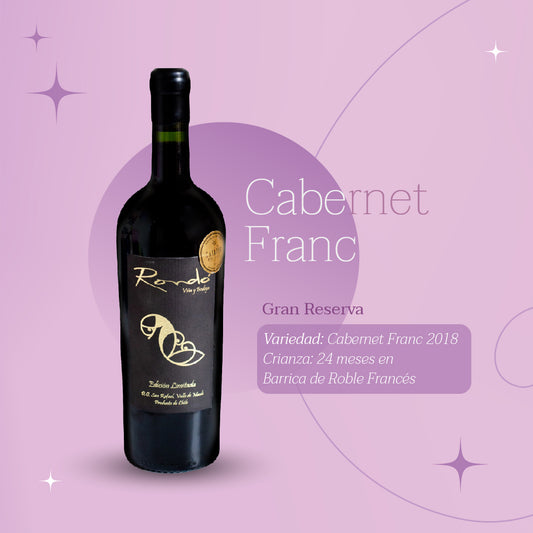 Caja de 6 vinos - Cabernet Franc  Año 2015